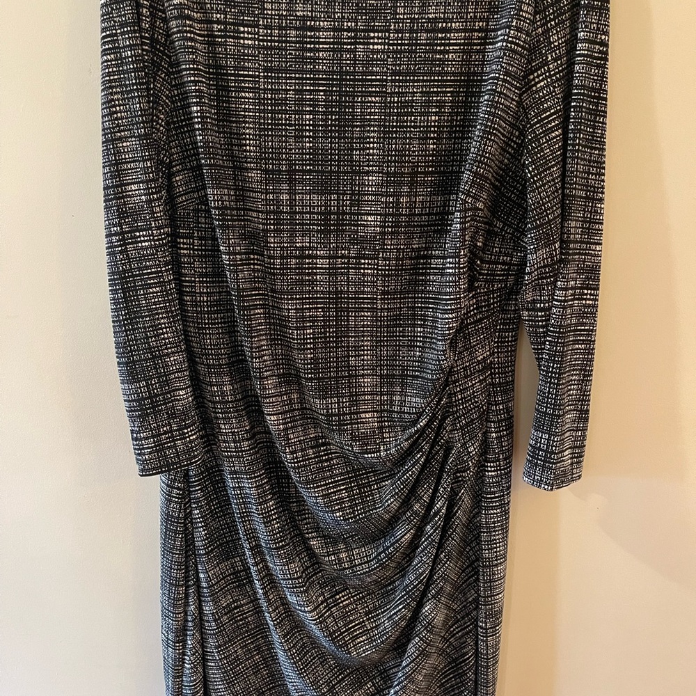Ralph Lauren Black and White Long Sleeve Dress